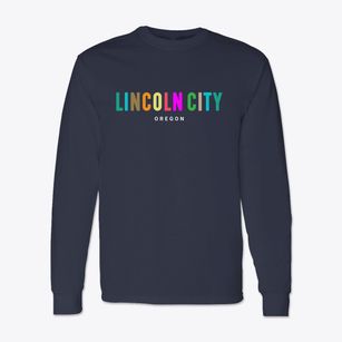 Lincoln City Oregon Color Pop Classic Long Sleeve T-Shirt