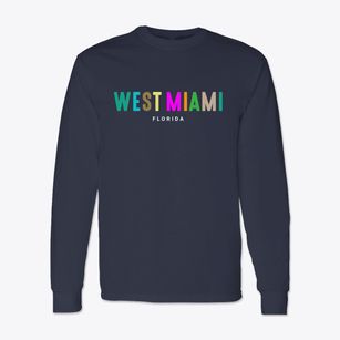 West Miami Florida Color Pop Classic Long Sleeve T-Shirt