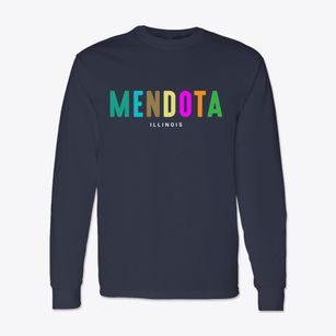 Mendota Illinois Color Pop Classic Long Sleeve T-Shirt