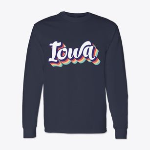  Iowa Retro Candy Vibes Classic Long Sleeve T-Shirt