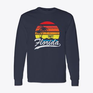 Taft Florida Palm Tree Sunset Classic Long Sleeve T-Shirt
