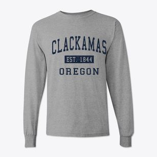 Clackamas Oregon Classic Established Classic Long Sleeve T-Shirt
