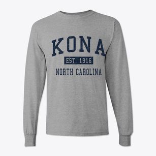 Kona North Carolina Classic Established Classic Long Sleeve T-Shirt
