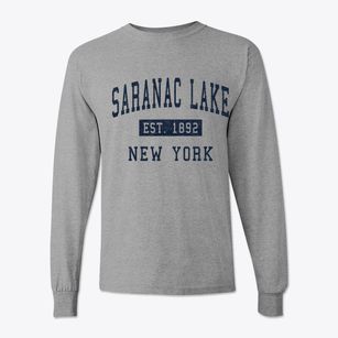 Saranac Lake New York Classic Established Classic Long Sleeve T-Shirt