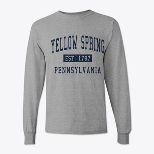 Yellow Spring Pennsylvania Classic Established Classic Long Sleeve T-Shirt