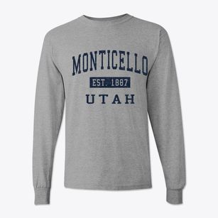 Monticello Utah Classic Established Classic Long Sleeve T-Shirt