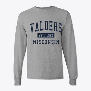 Valders Wisconsin Classic Established Classic Long Sleeve T-Shirt