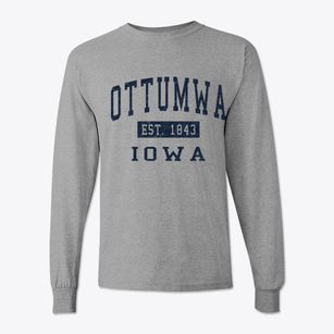 Ottumwa Iowa Classic Established Classic Long Sleeve T-Shirt