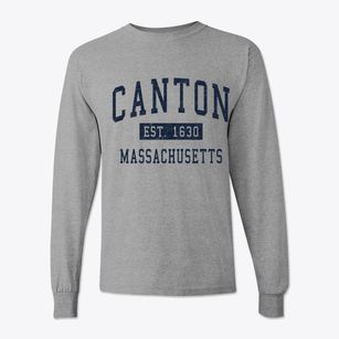 Canton Massachusetts Classic Established Classic Long Sleeve T-Shirt