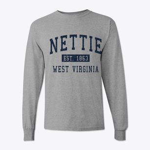 Nettie West Virginia Classic Established Classic Long Sleeve T-Shirt