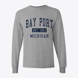 Bay Port Michigan Classic Established Classic Long Sleeve T-Shirt