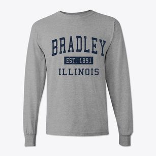 Bradley Illinois Classic Established Classic Long Sleeve T-Shirt