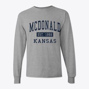 Mcdonald Kansas Classic Established Classic Long Sleeve T-Shirt