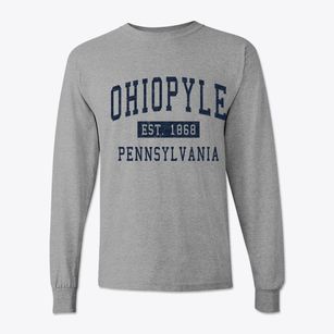 Ohiopyle Pennsylvania Classic Established Classic Long Sleeve T-Shirt