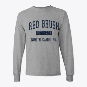 Red Brush North Carolina Classic Established Classic Long Sleeve T-Shirt