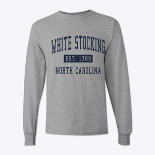 White Stocking North Carolina Classic Established Classic Long Sleeve T-Shirt