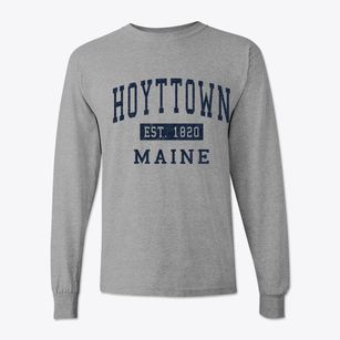 Hoyttown Maine Classic Established Classic Long Sleeve T-Shirt