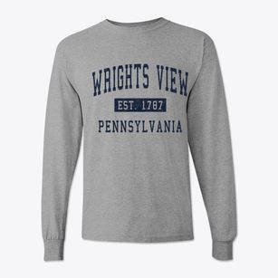 Wrights View Pennsylvania Classic Established Classic Long Sleeve T-Shirt