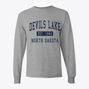 Devils Lake North Dakota Classic Established Classic Long Sleeve T-Shirt