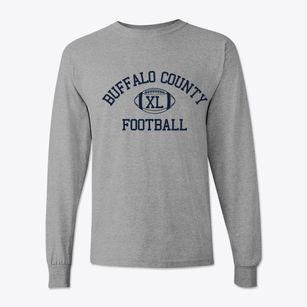 Buffalo County District 36 School Classic Football Classic Long Sleeve T-Shirt