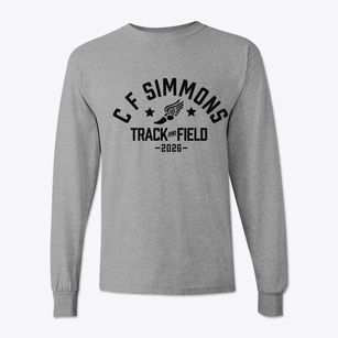 C F Simmons Middle School Track and Field Classic Long Sleeve T-Shirt