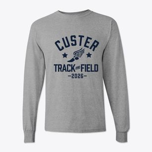 Custer High School Track and Field Classic Long Sleeve T-Shirt