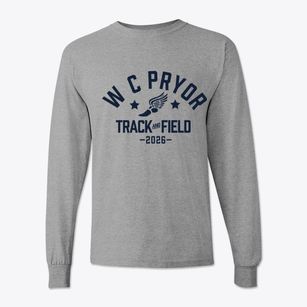 W C Pryor Middle School Track and Field Classic Long Sleeve T-Shirt