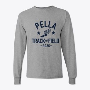 Pella Christian High School Track and Field Classic Long Sleeve T-Shirt