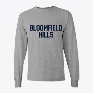 Bloomfield Hills Michigan Classic Block Classic Long Sleeve T-Shirt