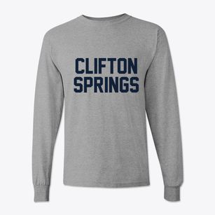 Clifton Springs New York Classic Block Classic Long Sleeve T-Shirt
