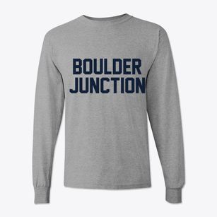 Boulder Junction Wisconsin Classic Block Classic Long Sleeve T-Shirt