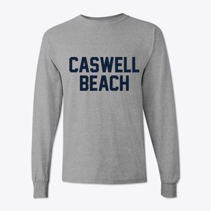 Caswell Beach North Carolina Classic Block Classic Long Sleeve T-Shirt