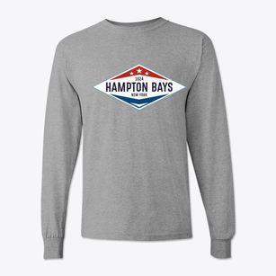 Hampton Bays New York Diamond Star Classic Long Sleeve T-Shirt