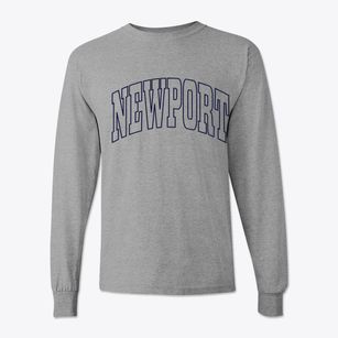 Newport North Carolina Trendy Block Classic Long Sleeve T-Shirt