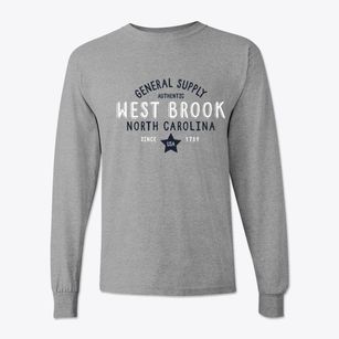 West Brook North Carolina General Supply Classic Long Sleeve T-Shirt
