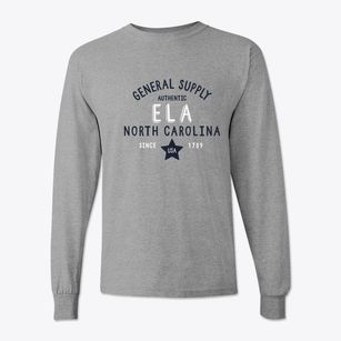 Ela North Carolina General Supply Classic Long Sleeve T-Shirt