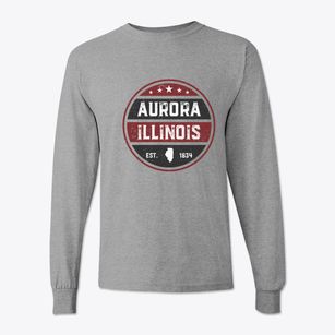 Aurora Illinois Americana Classic Long Sleeve T-Shirt