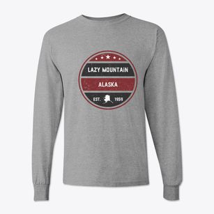 Lazy Mountain Alaska Americana Classic Long Sleeve T-Shirt