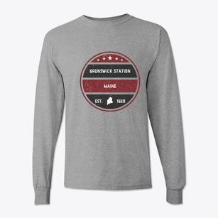 Brunswick Station Maine Americana Classic Long Sleeve T-Shirt