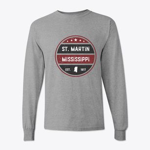 St. Martin Mississippi Americana Classic Long Sleeve T-Shirt