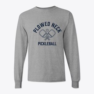 Plowed Neck Massachusetts Pickleball Classic Long Sleeve T-Shirt