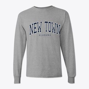 New Town Alabama Traditional Classic Long Sleeve T-Shirt