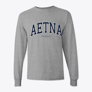 Aetna Kansas Traditional Classic Long Sleeve T-Shirt