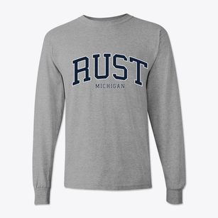 Rust Michigan Traditional Classic Long Sleeve T-Shirt