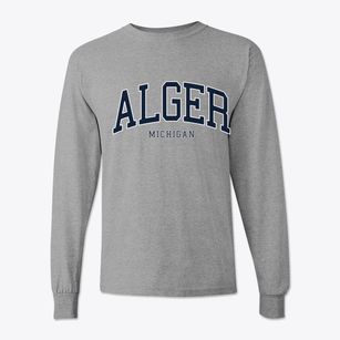 Alger Michigan Traditional Classic Long Sleeve T-Shirt