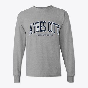 Ayres City Massachusetts Traditional Classic Long Sleeve T-Shirt