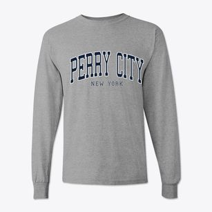 Perry City New York Traditional Classic Long Sleeve T-Shirt