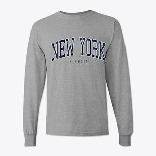 New York Florida Traditional Classic Long Sleeve T-Shirt
