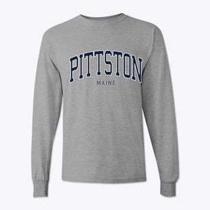 Pittston Maine Traditional Classic Long Sleeve T-Shirt