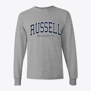 Russell Massachusetts Traditional Classic Long Sleeve T-Shirt